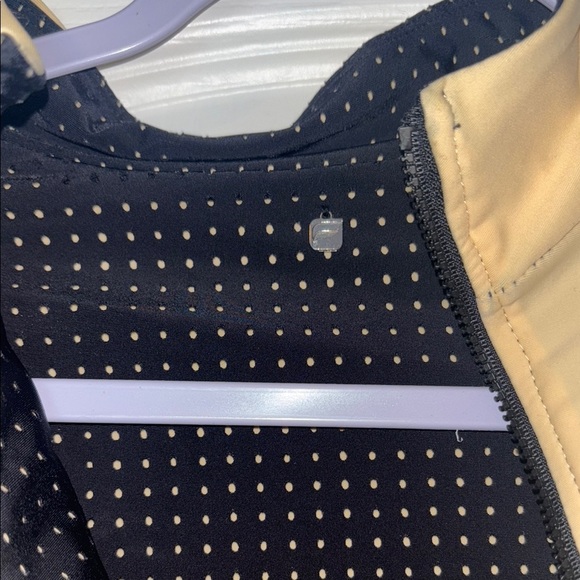 Fabletics Black and Tan One Piece Swimsuit with Zip Front - Picture 7 of 11